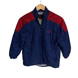 Nike Kids Full Zip Puffer Jacket Boy's‎ Red Blue Coat Activewear Casual